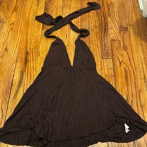Elegant Brown Halter top